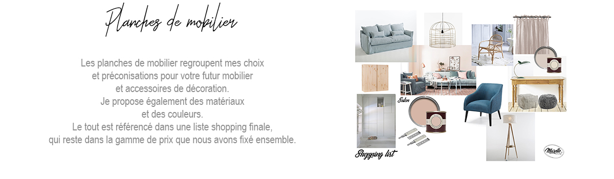 mobilier projet prestation