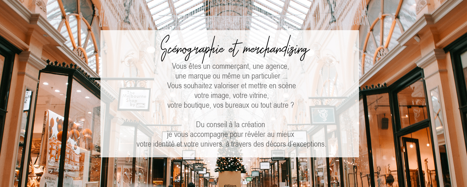 scénographie merchandising
